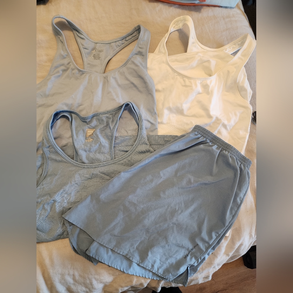 BCG work out tops/running shorts